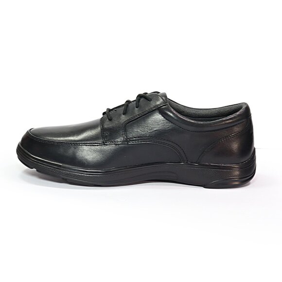 Anodyne No 12 Mens Casual Shoe Oxford Orthopedic Black Leather Extra Depth 11.5M main image 6
